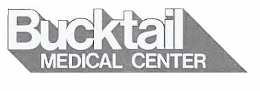 Bucktail Medical Center black and white logo